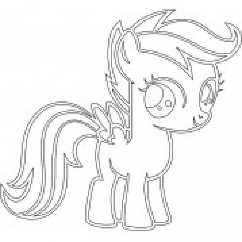 Пони трафарет для рисования