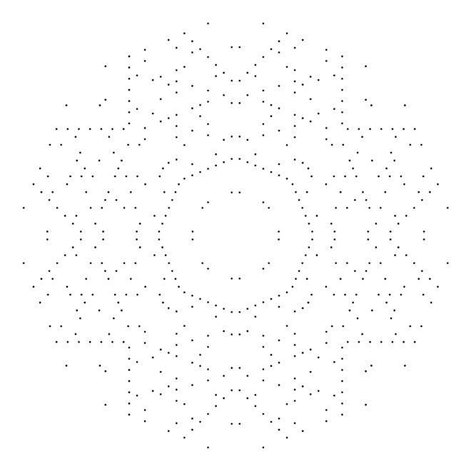 Мандала точечная схема