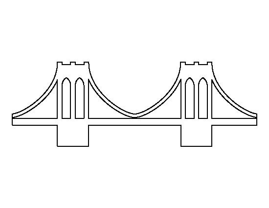 Мостик трафарет