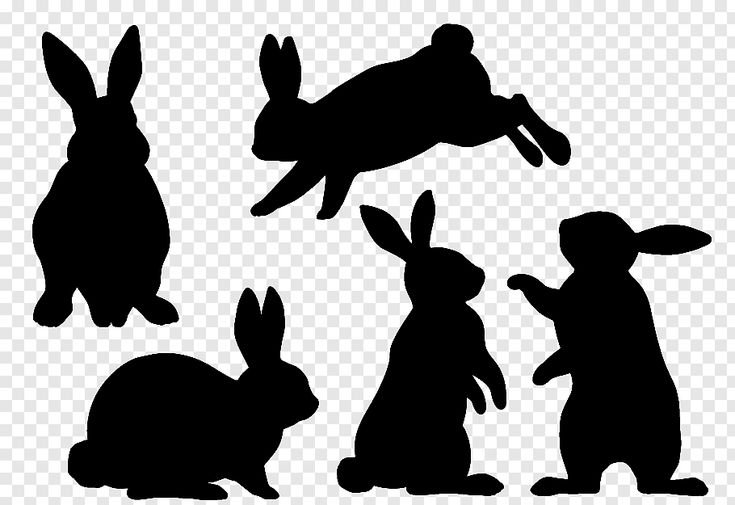 Трафарет зайчика