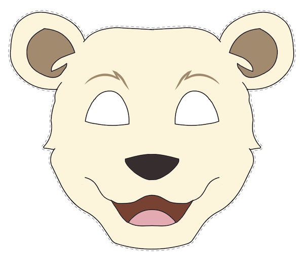 Маска медведь