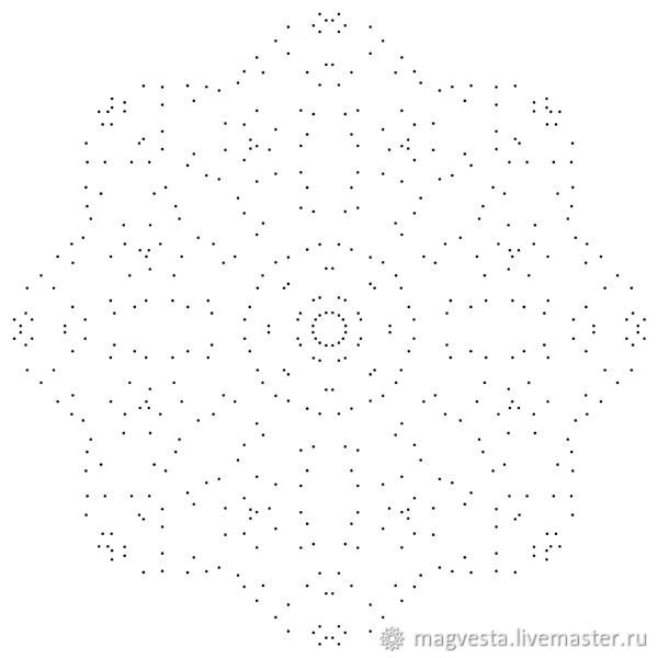 Мандала по точкам шаблоны