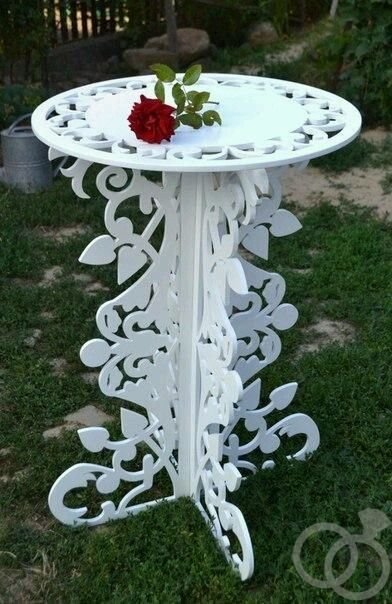 Подставка для цветов из фанеры