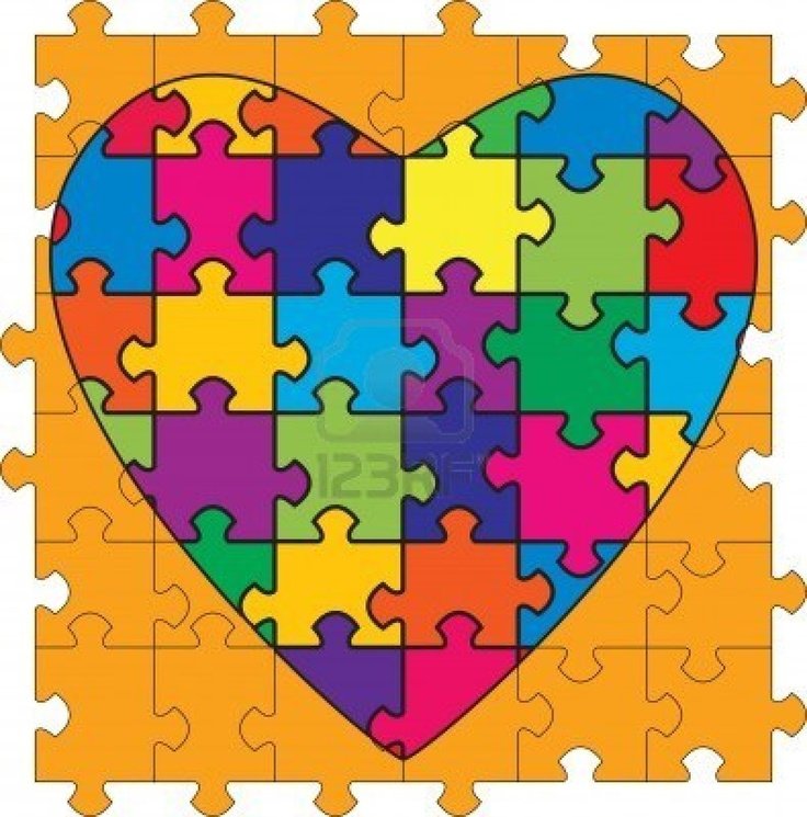 Разноцветные пазлы
