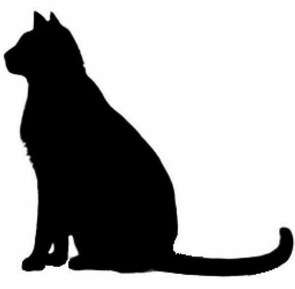 Трафарет кошки