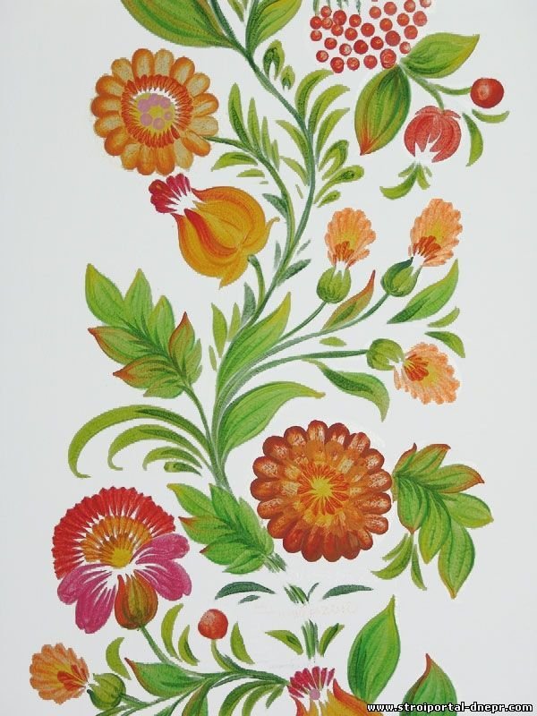 Кубанская роспись Петриковская роспись