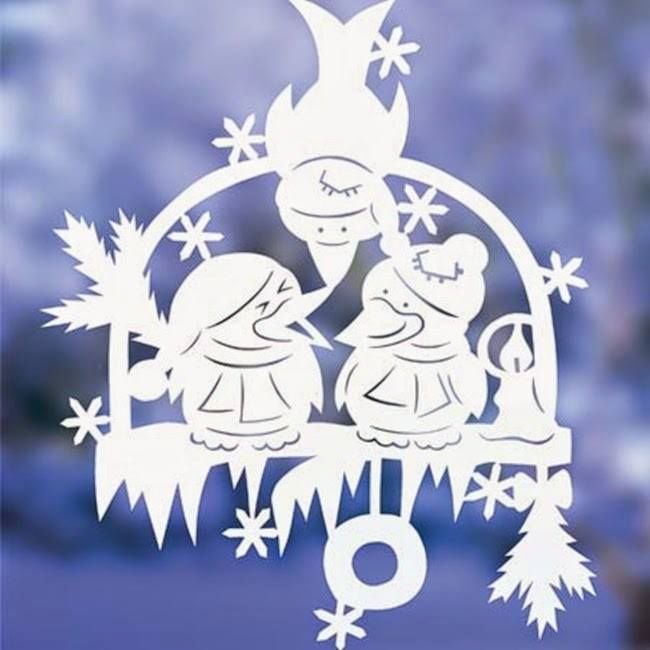 Новогоднее украшения на окна