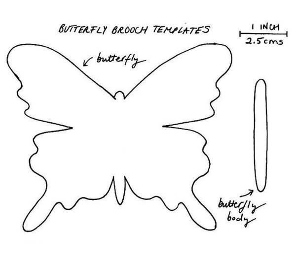 Шаблон бабочки