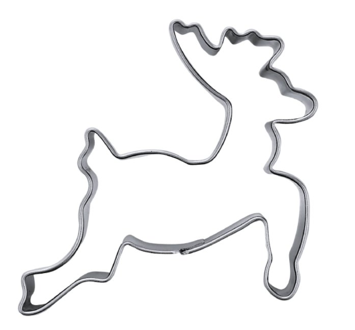 Трафарет оленя для печенья