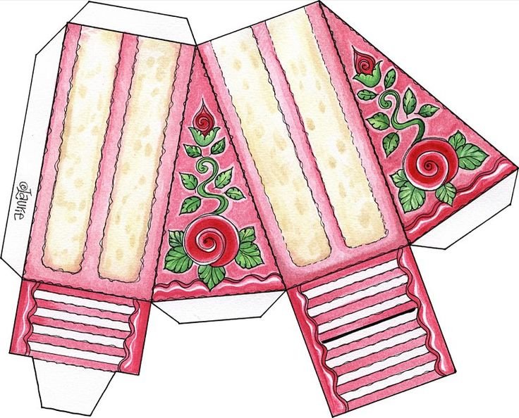 Кусок торта шаблон