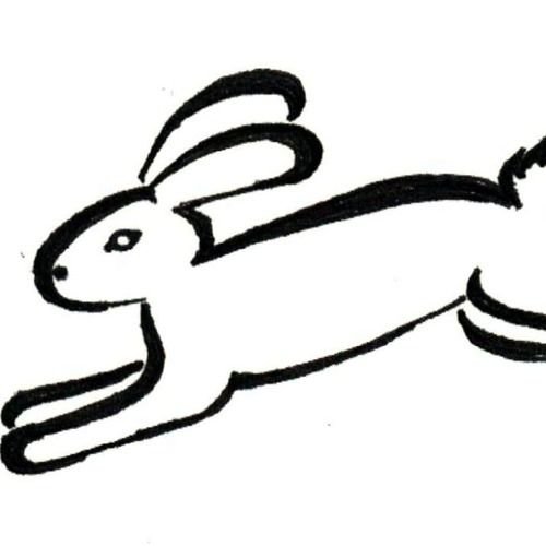 Заяц прыгает