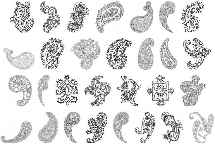 Турецкий огурец узор