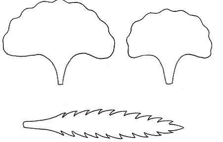 Листья цветов шаблоны