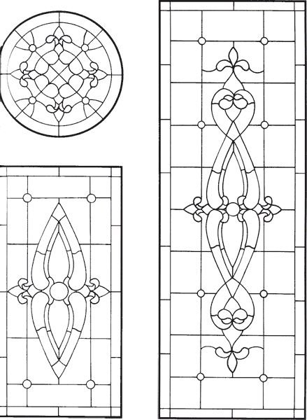 Энид спереди витража