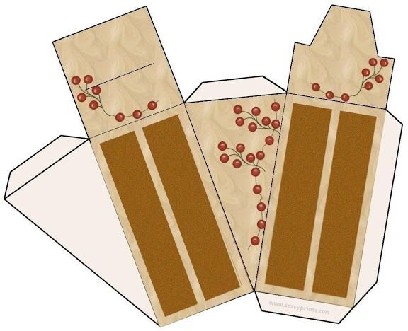 Развертка коробочки тортик