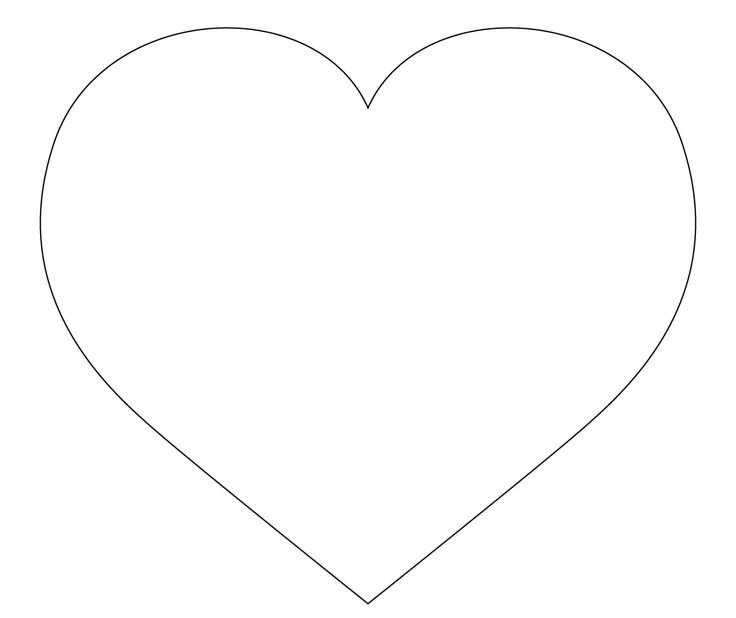 Сердечко шаблон