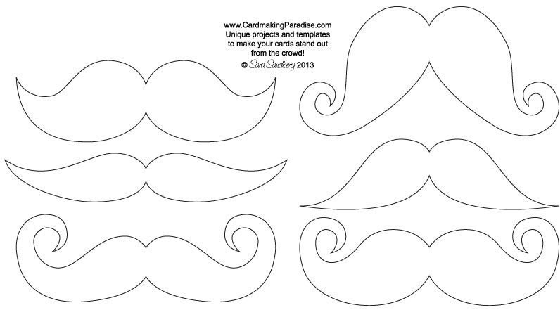 Трафарет усов