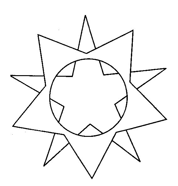 Трафарет звезды