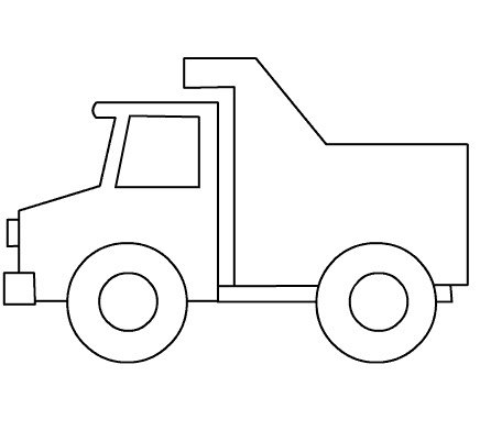 Контур грузовика для детей