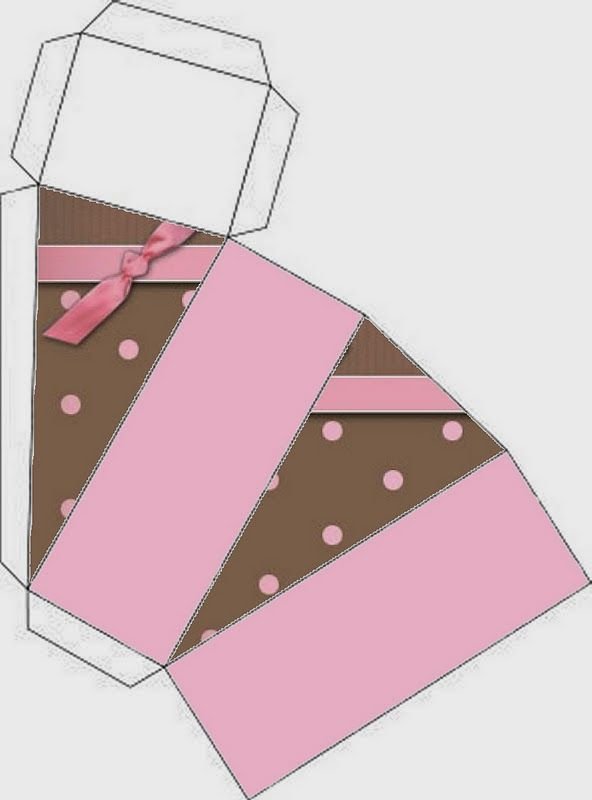 Упаковка в виде кусочков торта