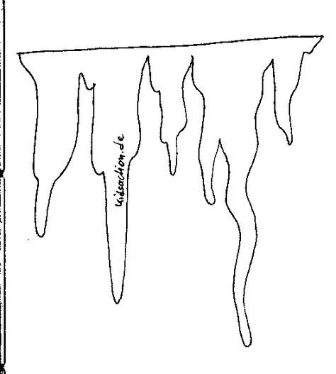 Сосульки для раскрашивания для детей