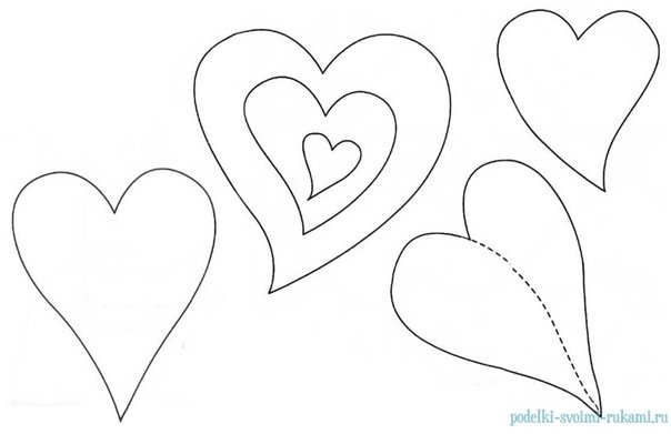 Сердце из фетра выкройка