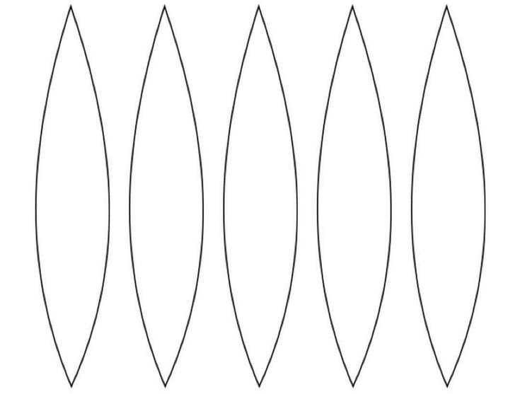 Трафарет лепестков