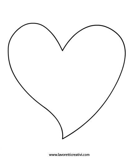 Сердечко из фетра шаблон