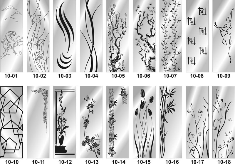 Узоры для гравировки на стекле