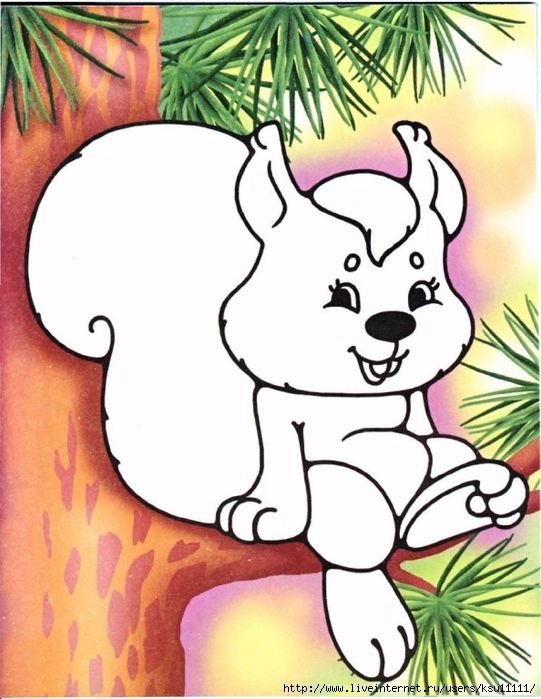 Рисунки для раскрашивания пластилином