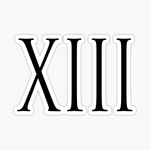 XIII римские цифры