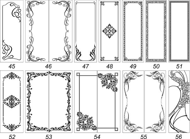 Эскизы пескоструйных рисунков
