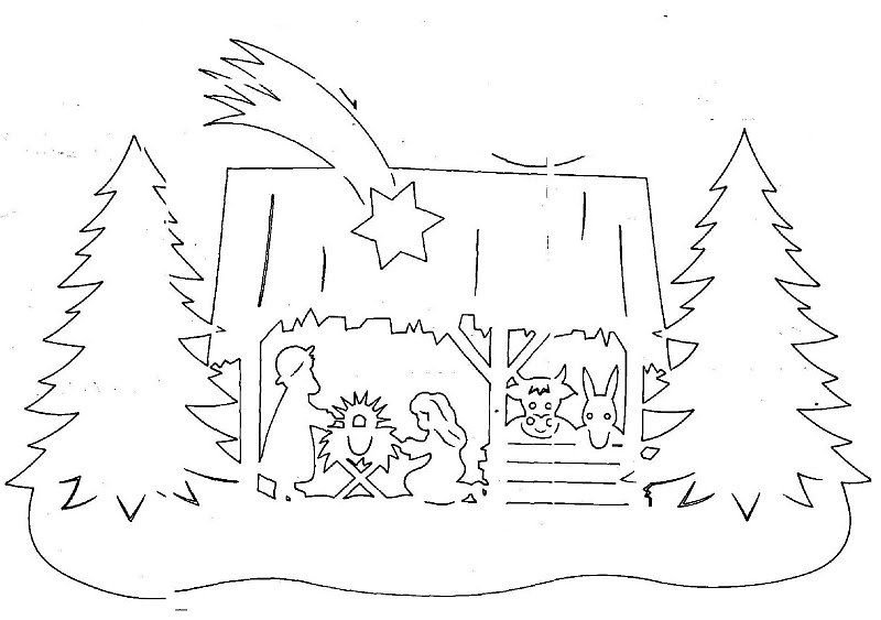 Новогодние вырезалки на окна