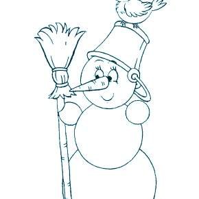 Раскраска к мультику Снеговик почтовик