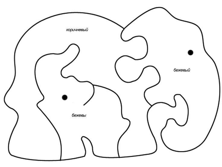 Деревянные пазлы для детей трафареты