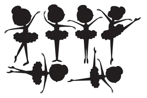 Маленькие балеринки для панно