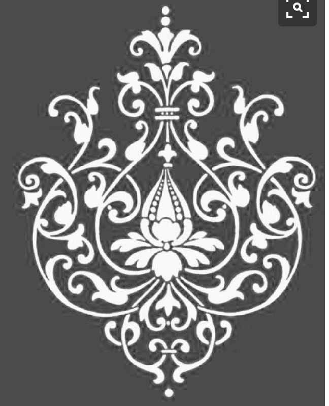 Трафарет Барокко стены