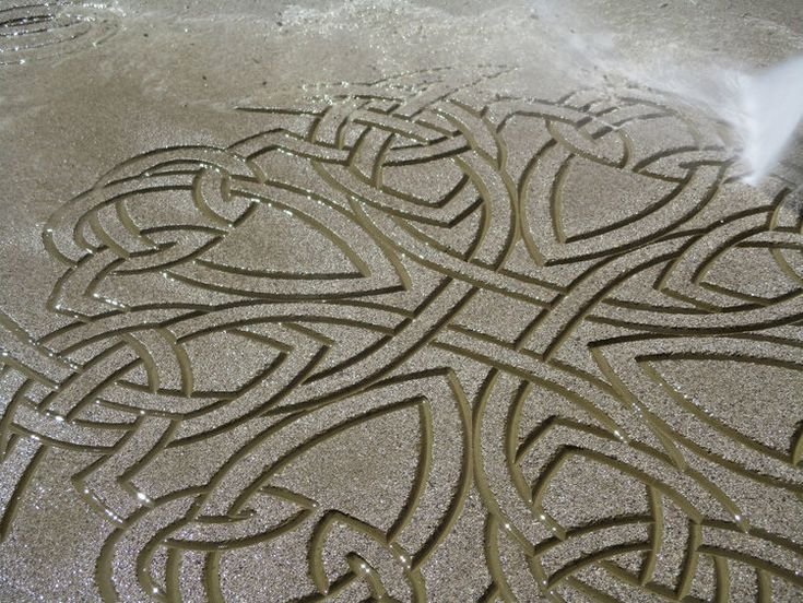 Сетка трафаретная для бетона