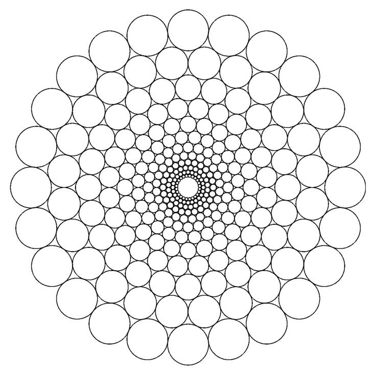 Рисование мандалы по точкам