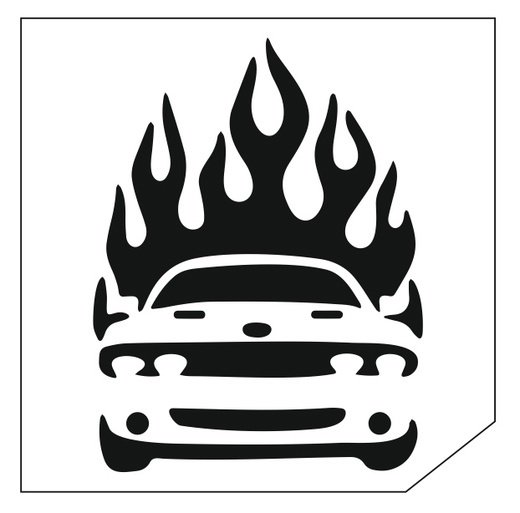 Трафаретные наклейки на авто