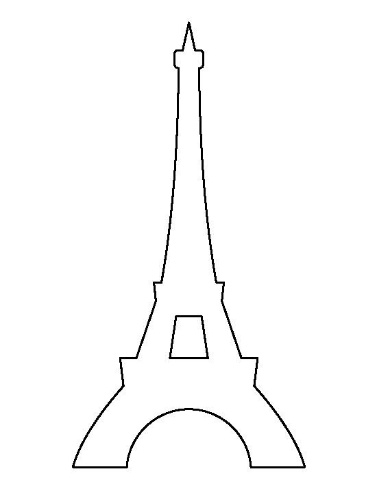 Трафарет Эйфелевой башни