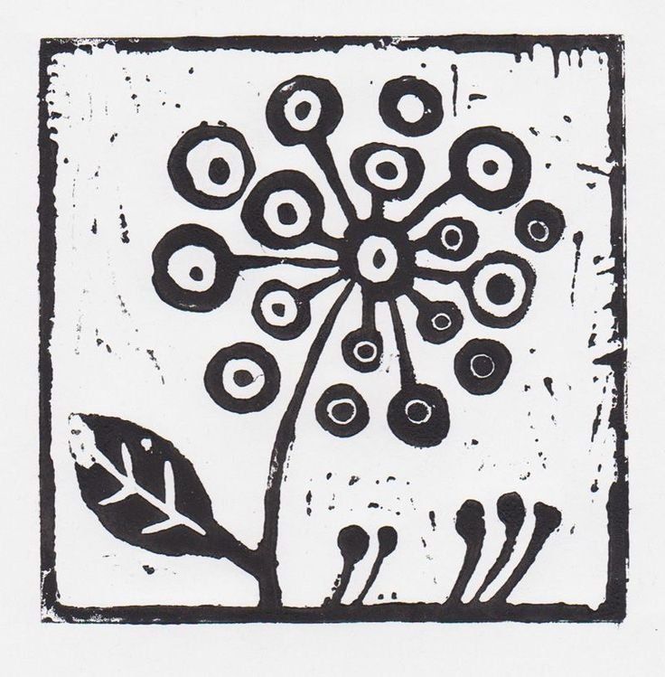 Линогравюра эскизы простые