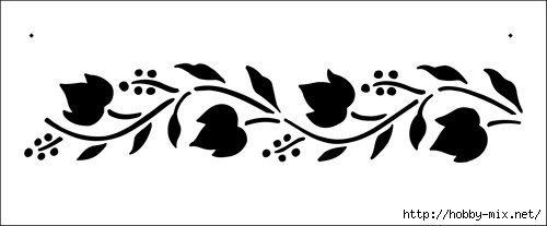 Трафареты узоров для стен