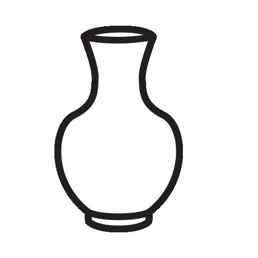 Трафарет вазы для цветов