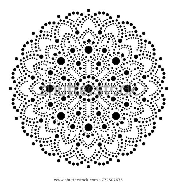 Мандала точками