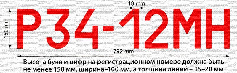 Размеры гос номера на маломерное судно