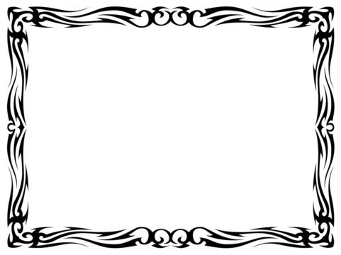 Рамка для текста горизонтальная