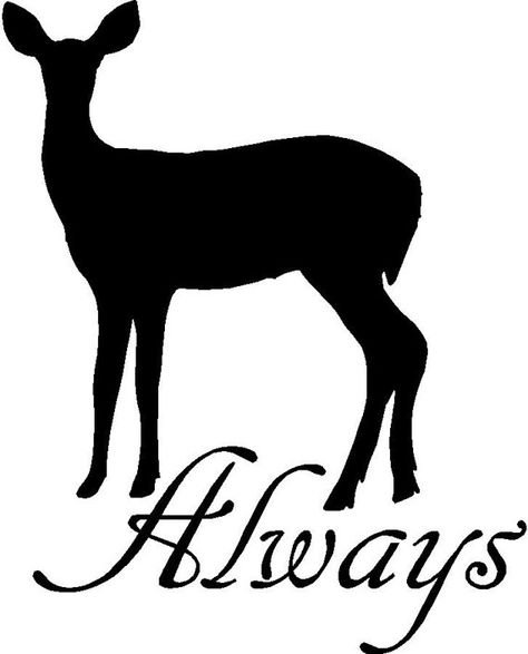 Лань силуэт