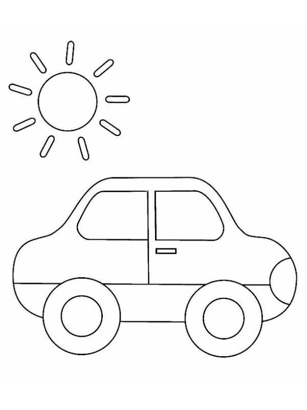 Автомобиль раскраска для детей