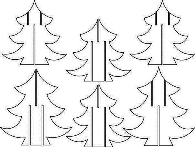 Трафарет "елка"